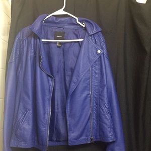 Blue leather jacket ‼️